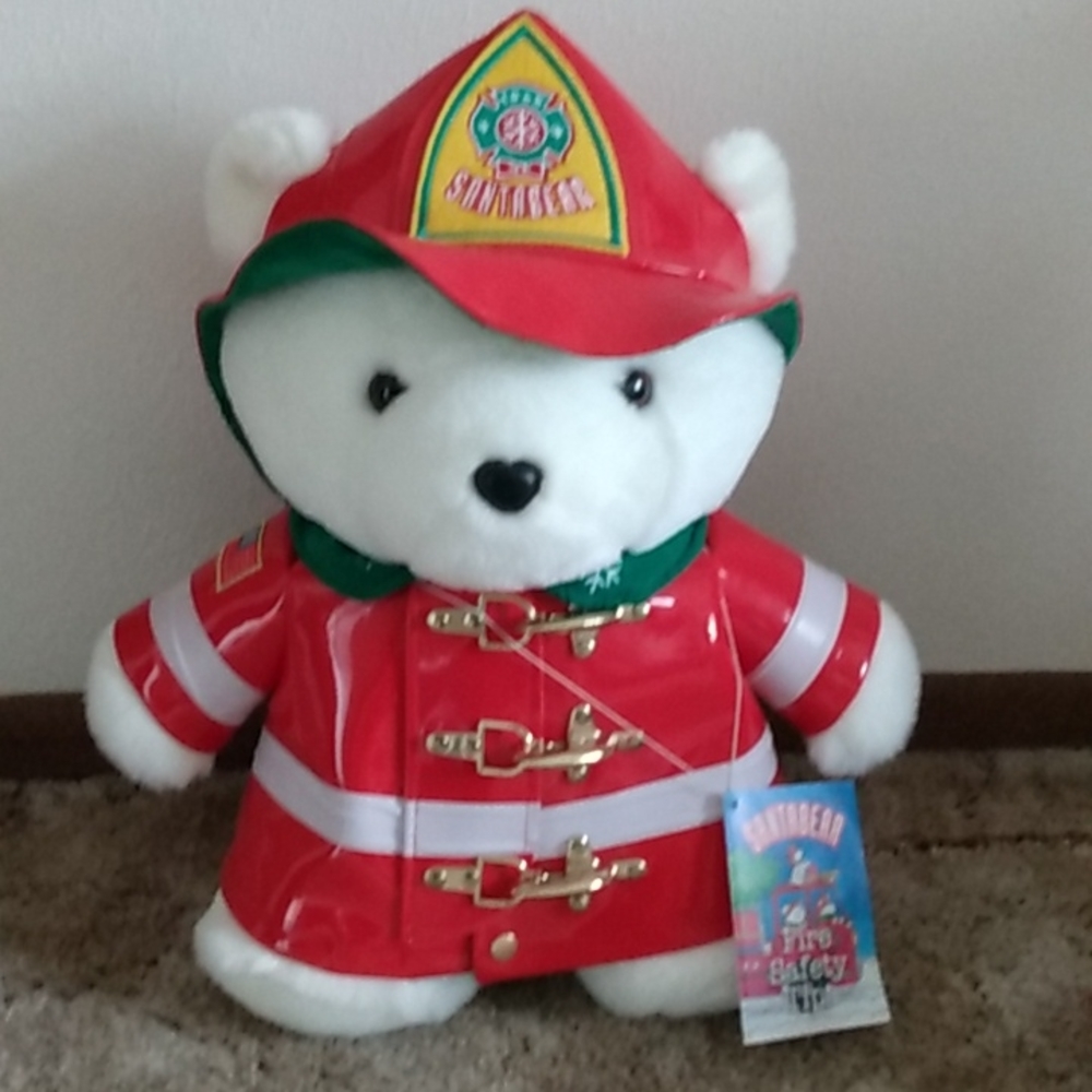 Christmas Fireman Bear